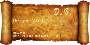 Dolgos Virág névjegykártya